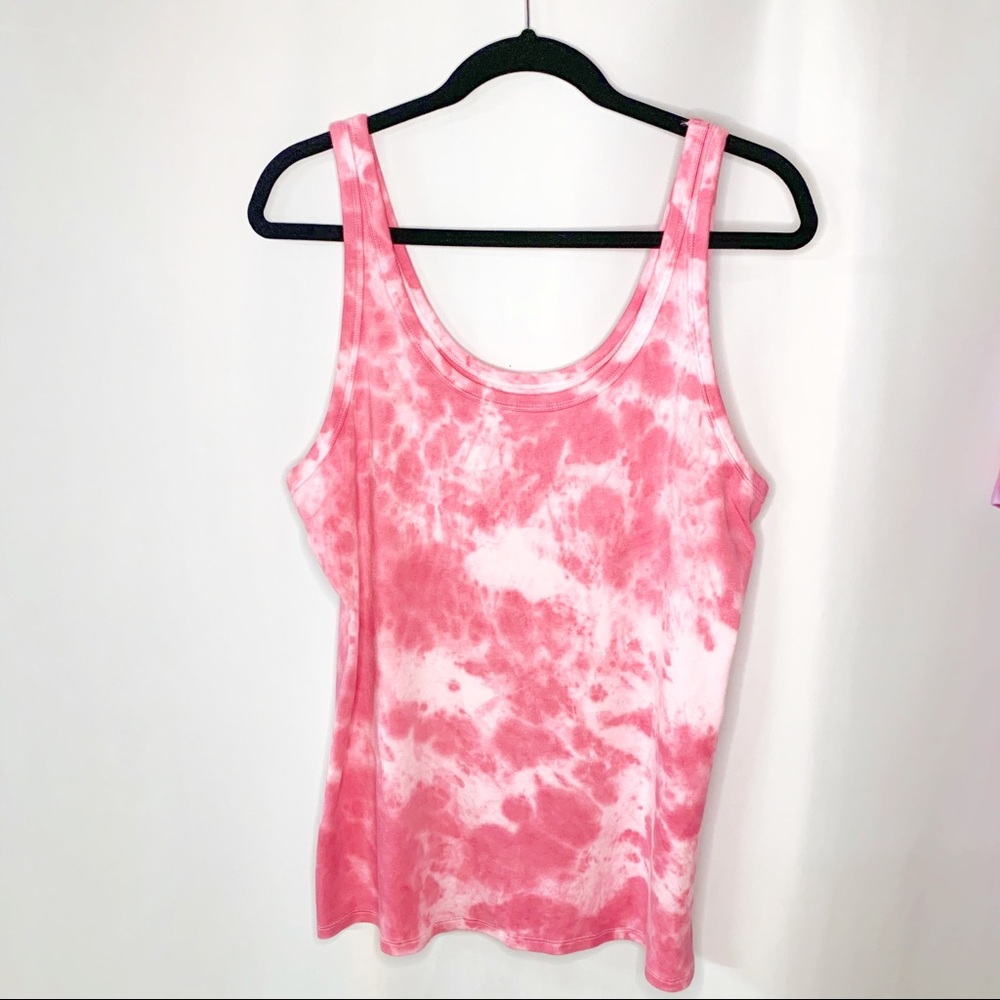 COPY - Soft Pink Pastel Tie Dye Tank XXL 2X